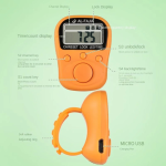 70 Lakh Naam Jap Rechargeable Counter Premium with LED Screen & Time Display for Daily Chanting