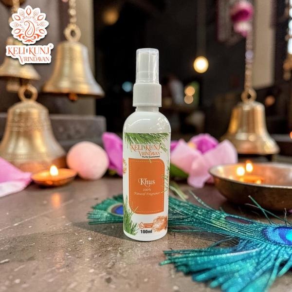 Khus Perfume Spray 100% Alcohol Free | Ang Seva Perfume | Made by Keli Kunj Vrindavan
