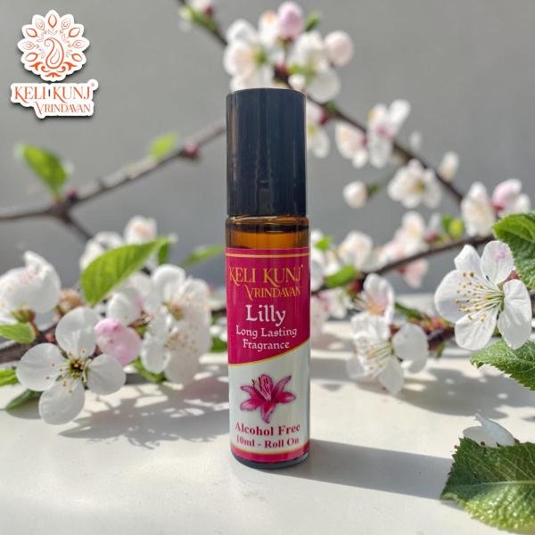 Lilly Attar Premium Natural & 100% Alcohol-Free | Keli Kunj Lilly Ittar Long-Lasting Fragrance