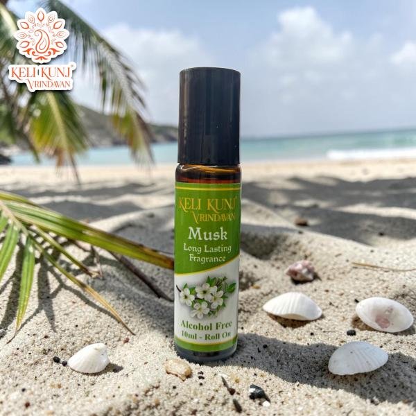 Musk Attar Premium Natural & 100% Alcohol-Free | Keli Kunj Musk Ittar Long-Lasting Fragrance