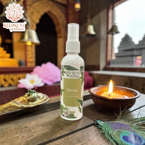 Parijat Perfume Spray 100% Alcohol Free | Ang Seva Perfume | Made by Keli Kunj Vrindavan