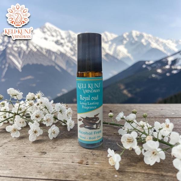 Royal Oud Attar Premium Natural & 100% Alcohol-Free | Keli Kunj Royal Oud Ittar Long-Lasting Fragrance