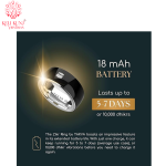 Equantu Smart Tasbih Ring Finger Counter, TAKVA Zikr Ring Finger Counter  Available in 18-20-22mm sizes, 5 to 7 days battery life Tasbeeh Finger Counter, Reliable Tasbih Tally Counter, Durable and Digital Tasbeeh Counter, Water resistant for Tasbih